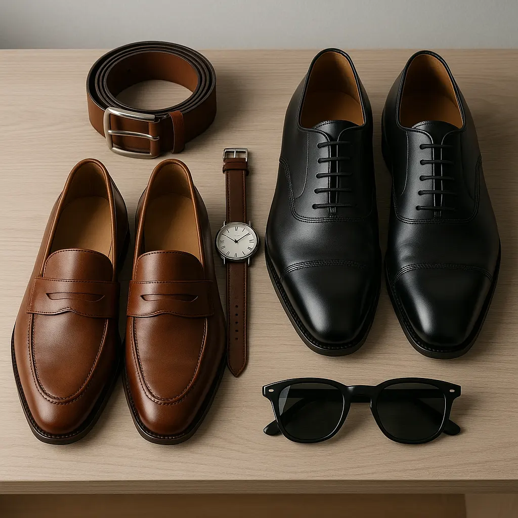 Loafers, oxfordskor och klassiska accessoarer i old money-stil för män