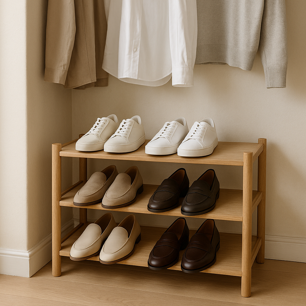 Sneakers och loafers i en genomtänkt skogarderob för året runt
