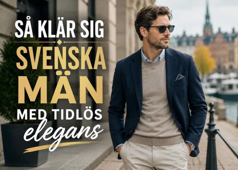 Så klär sig svenska män med tidlös elegans